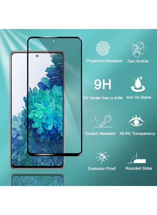 جلاس - واقي شاشة للخصوصية Samsung Galaxy A55 مع واقي عدسة الكاميرا، ودعم فتح بصمة الإصبع، حساس للمس، واقي شاشة مضاد للخدش بقوة 9H خالٍ من الفقاعات لهاتف Samsung A55 5G (2+2 حزمة) - Image 1