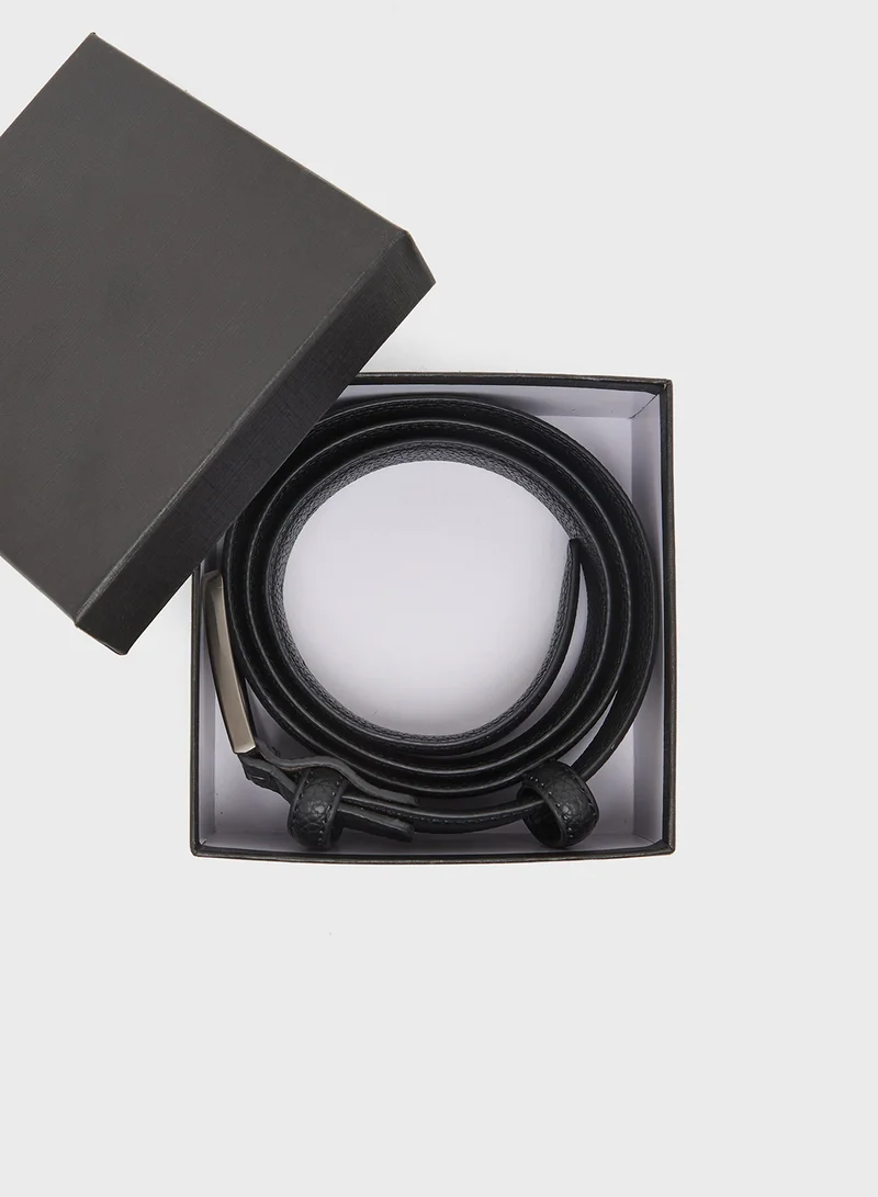 Robert Wood Genuine Leather Formal Belt