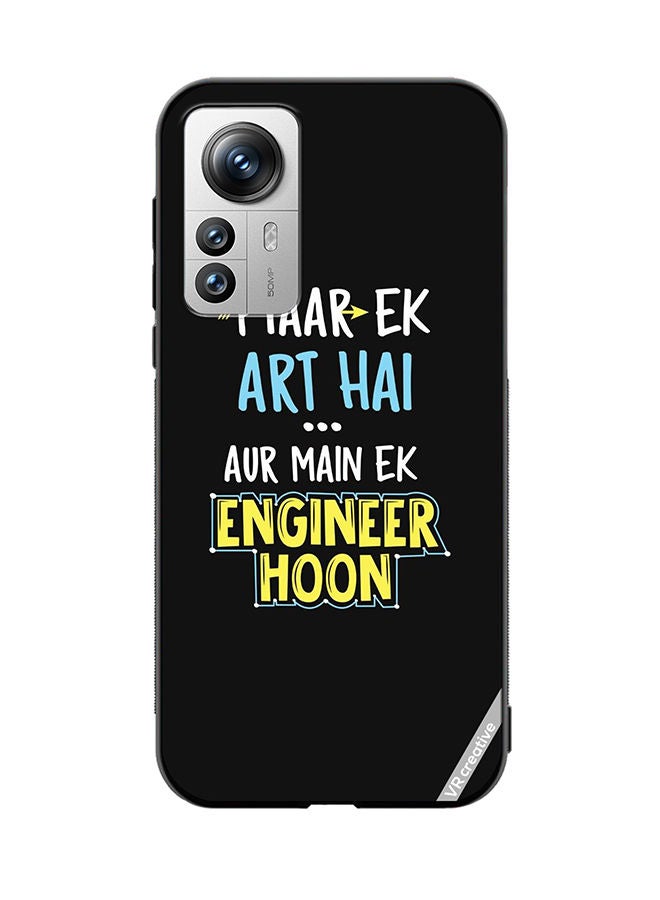 VR CREATIVE Protective Case Cover For Xiaomi 12 Pro Pyaar Ek Art Hai Design Multicolour - Image 1