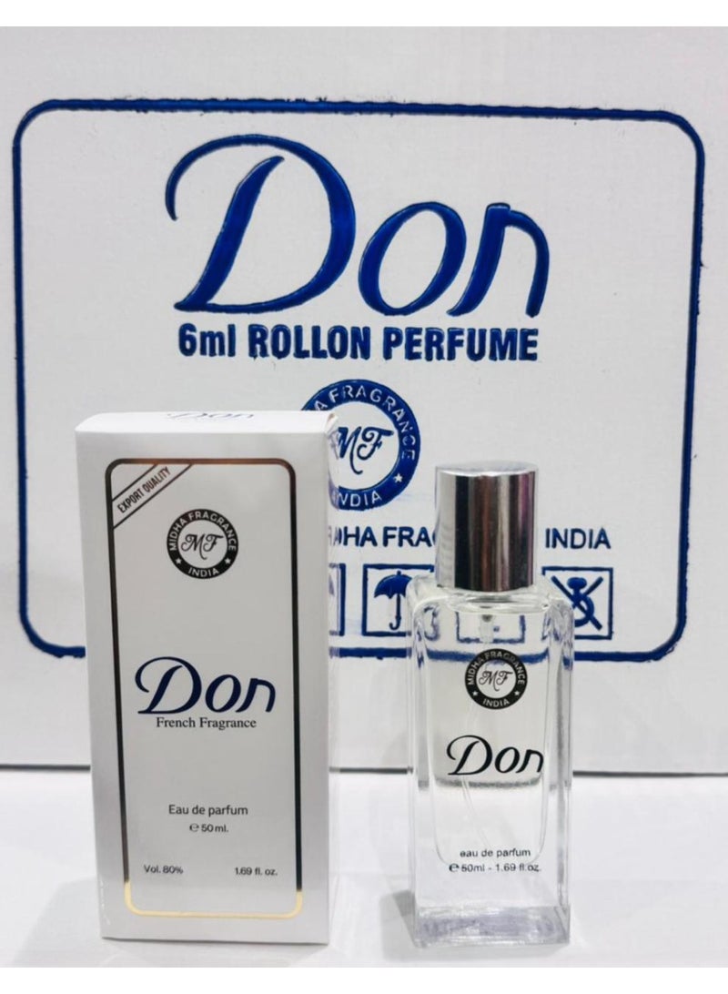 Don French White Perfume by Rafas Spray 50ml – Elegant & Long-Lasting Fragrance