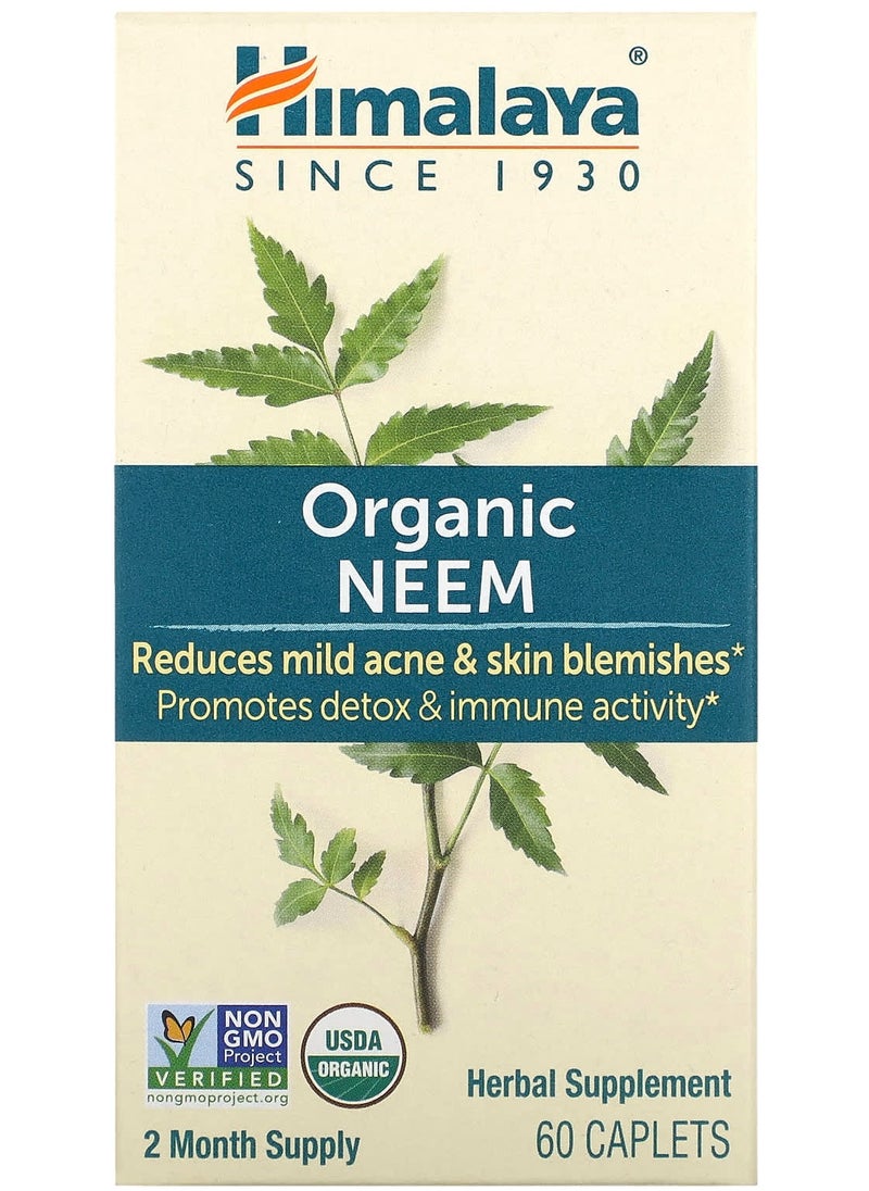 Himalaya Organic Neem, 60 Caplets 