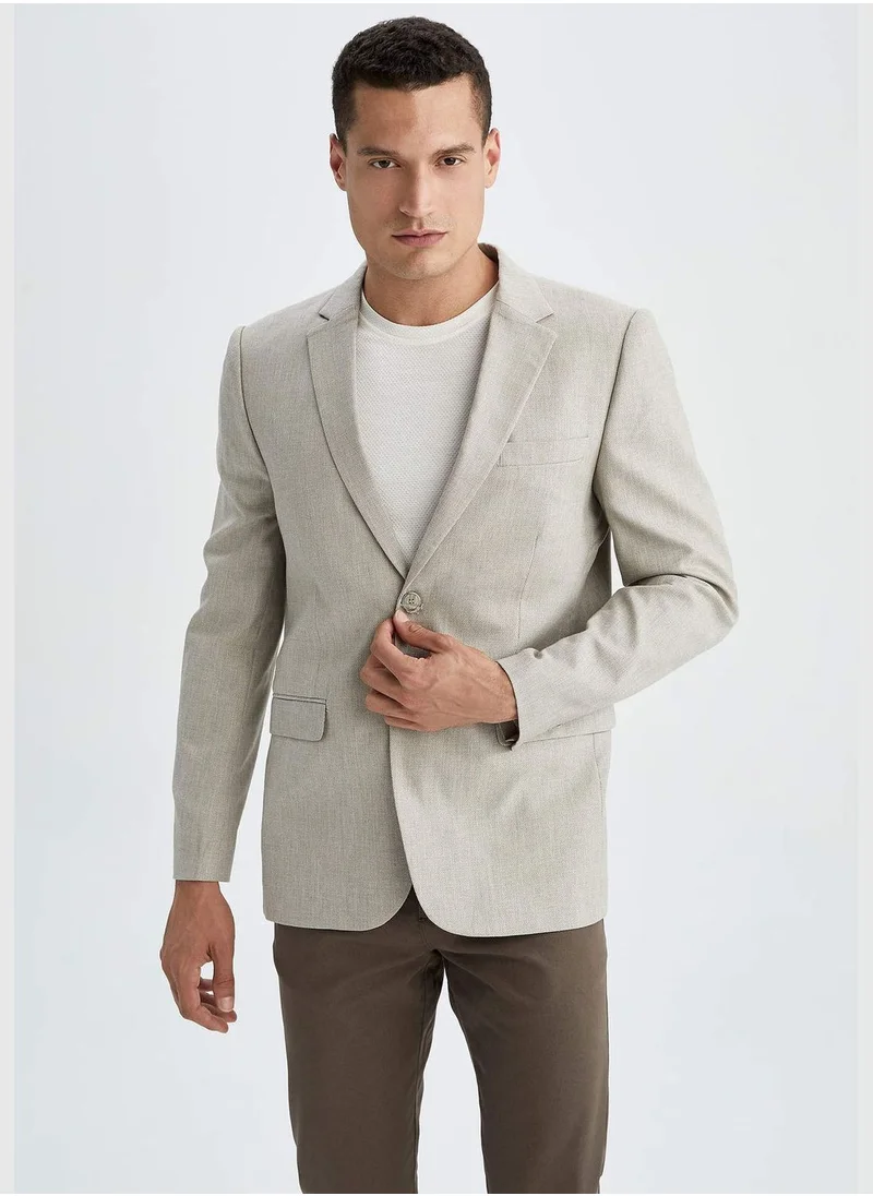 DeFacto Man Slim Fit Mono Neck Blazer