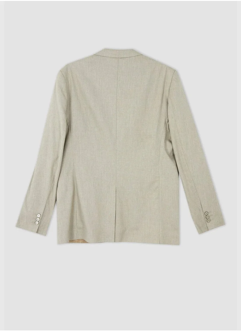 DeFacto Man Slim Fit Mono Neck Blazer