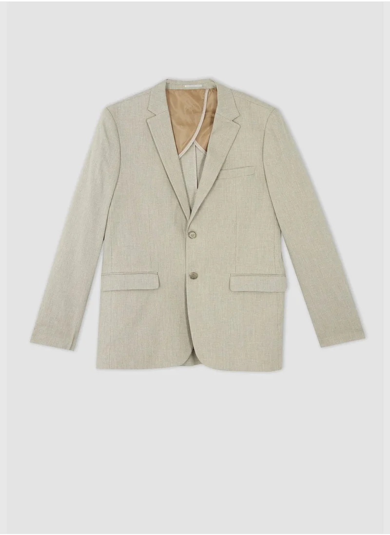 DeFacto Man Slim Fit Mono Neck Blazer