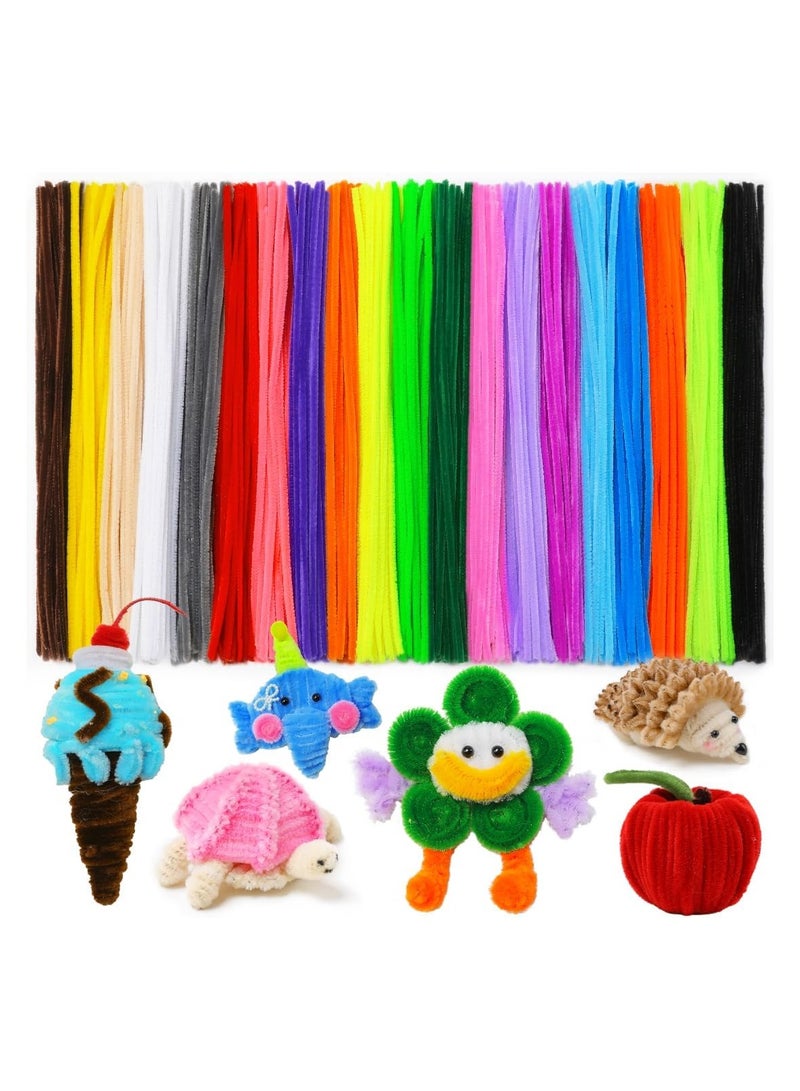 Pipe Cleaners, Pipe Cleaners Craft, Arts and Crafts, Crafts, Craft Supplies, Art Supplies (100 Multi-Color Pipe Cleaners) - Image 1