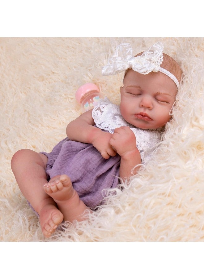 Aori Realistic Reborn Baby Doll 20" Lifelike Sleeping Newborn Girl with Poseable Limbs, Weighted Body, Feeding Set - Collectible Gift for New Moms, Grandparents, Kids 3+ - Image 1