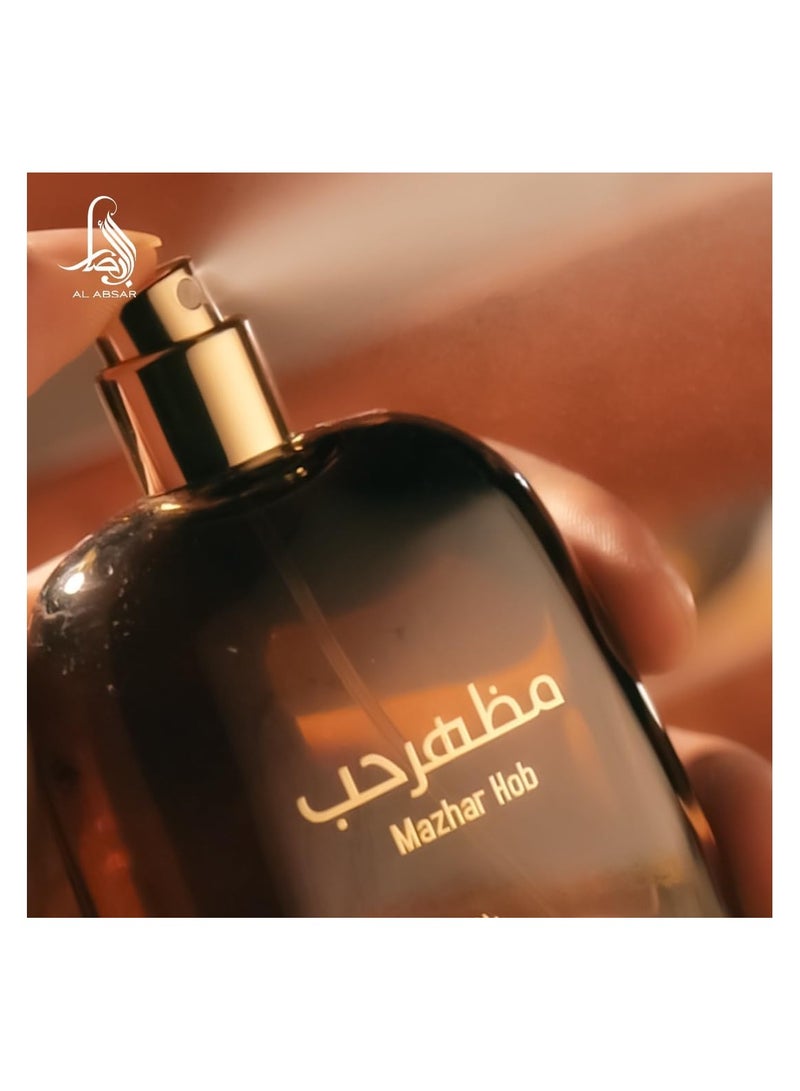 Al Absar Mazhar Hob Perfume 100ml  Perfume 100ML   EDP  For Her - Image 3