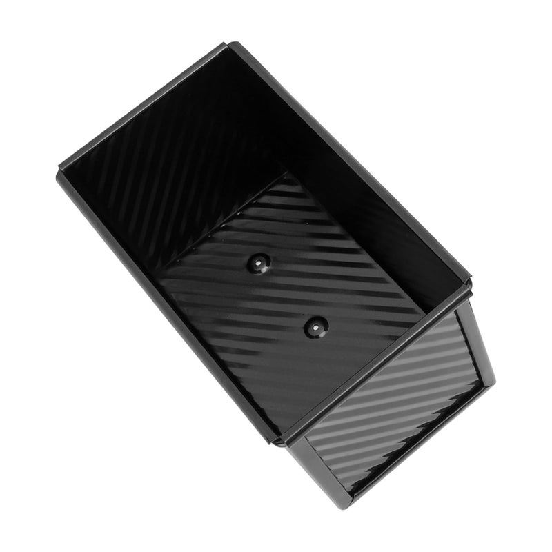 Nonstick Carbon Steel Loaf Pan Corrugated Design Dishwasher Safe Black Without Lid - Image 4