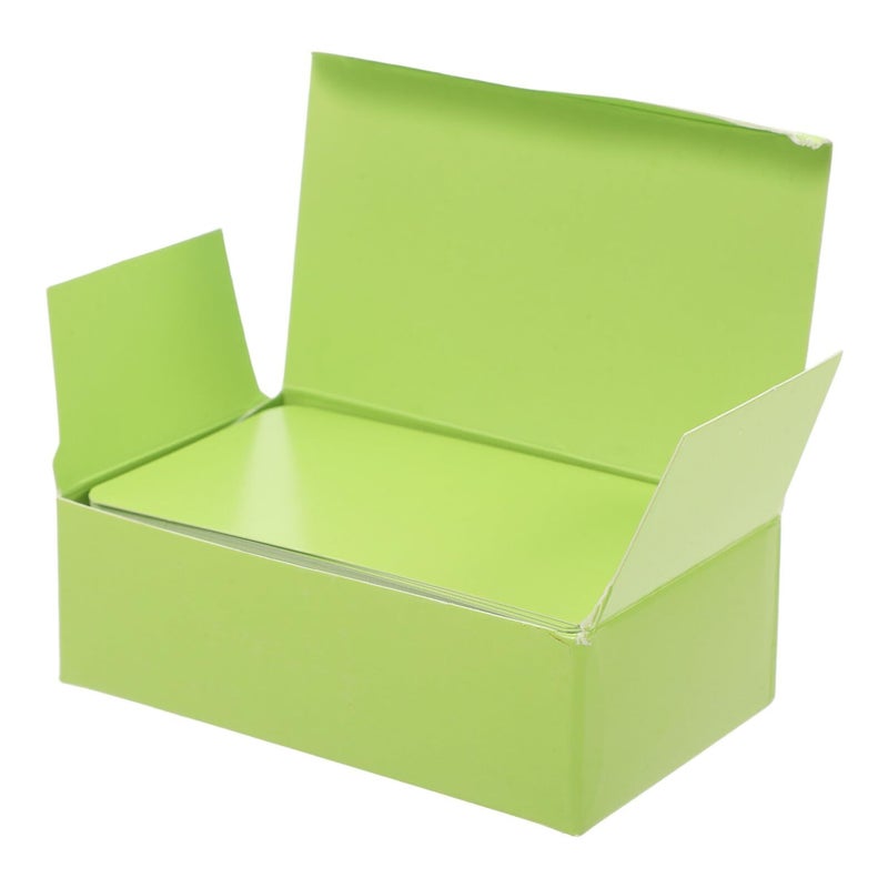 Green Thick Paper Vocabulary Cards 100 Pcs for Memory Study and DIY Learning - Image 2