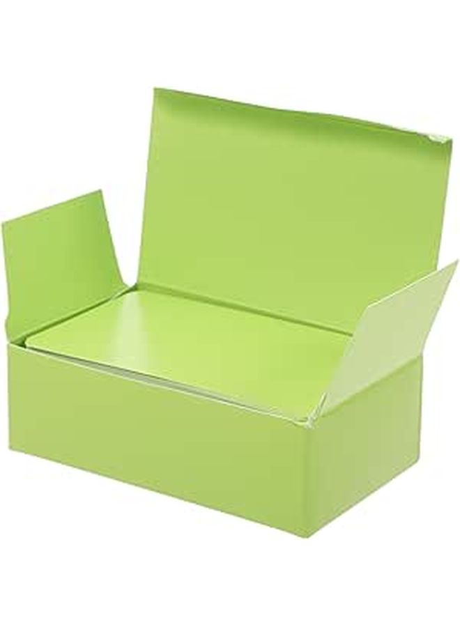 Green Thick Paper Vocabulary Cards 100 Pcs for Memory Study and DIY Learning - Image 1