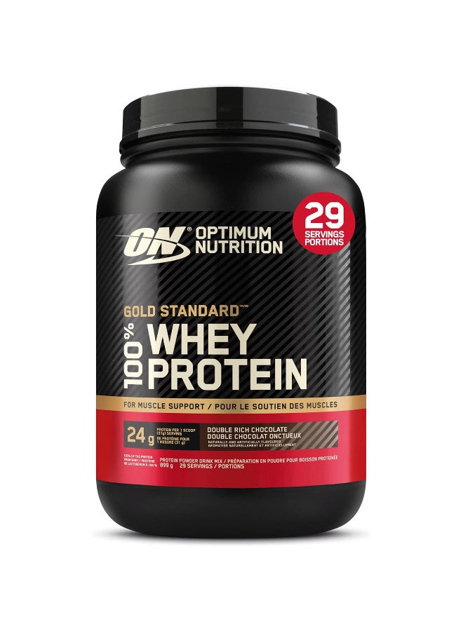 Optimum Nutrition Gold Standard 100% Whey - Double Rich Chocolate  907G - Image 1