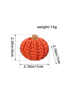 Arabest Cross-border new knitted pumpkin decorative ornaments diy hand-woven color pumpkin party layout props wholesale HH1-13 orange 