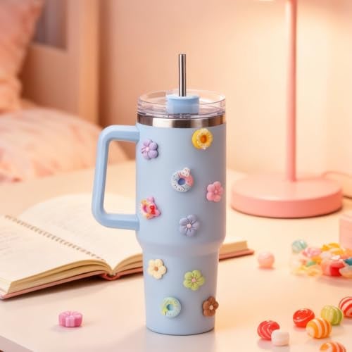 Soledea Cloudy Catspaw 3D Stickers for Stanley Cup Mugs 40 oz, 20PCS Cute Stickers for Kids for Water Bottle Mobile Phone Refrigerator Stanley Accessories - Image 4