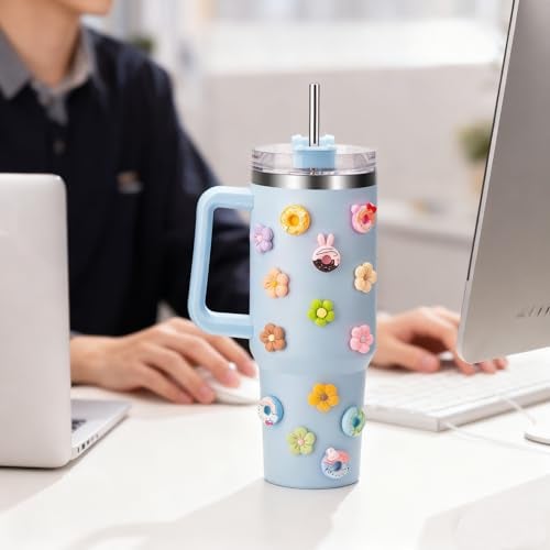Soledea Cloudy Catspaw 3D Stickers for Stanley Cup Mugs 40 oz, 20PCS Cute Stickers for Kids for Water Bottle Mobile Phone Refrigerator Stanley Accessories - Image 3