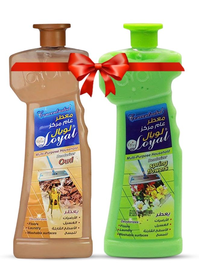 loyal Multi Purpose Household Deodorizer 2x700ml Spring Flowers + Oud