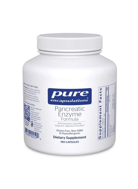 Pancreatic Enzyme Formula | Supplement to Support The Optimal Digestion of Food and Absorption of Nutrients* | 180 Capsules