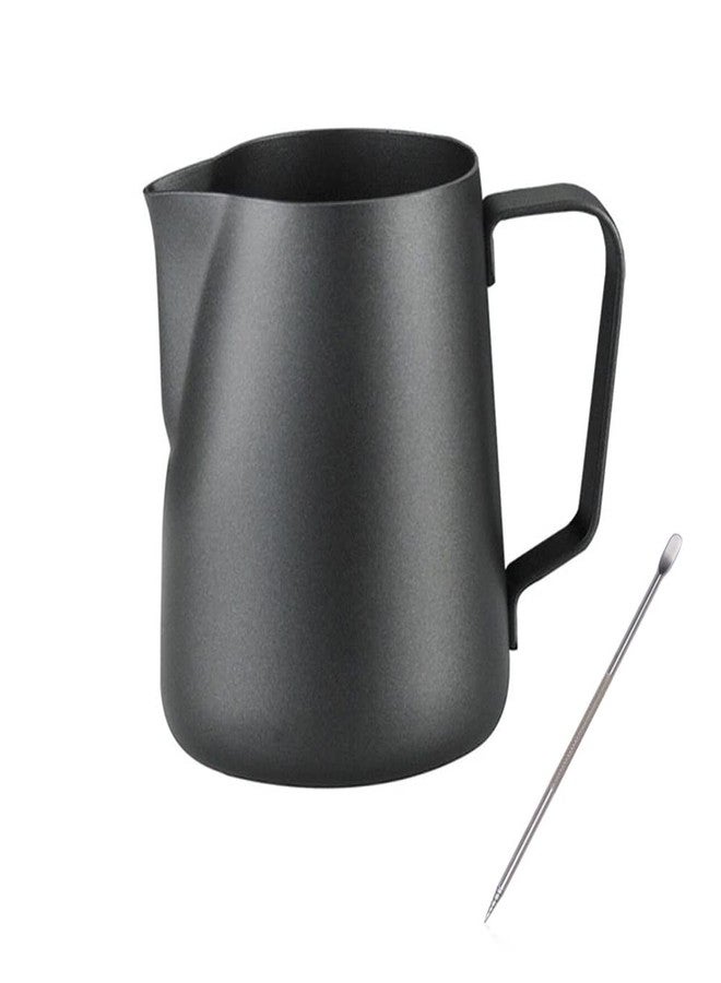 Chef Prosentials Espresso Milk Frothing Pitcher, 12 oz 20 oz, Stainless Steel Milk Jug Milk Frother Cup, Inner and outer coating, For Latte Art Coffee Machine Tool Steaming Pitcher(12 oz, Black) - Image 1