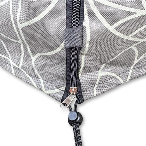 UB-STORE Plant Covers Freeze Protection 47"x71" in 2 Pack | Brown Winter Frost Blankets for Outdoor Plants | Reusable Garden Cover Bags with Zipper Drawstring | Cold Weather Shrub Protection Cloth - Image 5