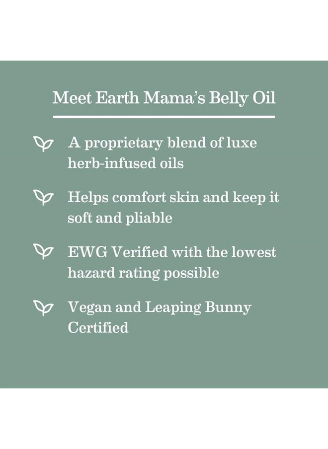 Earth Mama Belly Oil for Dry Skin | Calendula Skin Care Moisturizer Oil to Encourage Natural Elasticity and Help Prevent Stretch Marks During Pregnancy and Postpartum, 4-Fluid Ounce  - Image 5