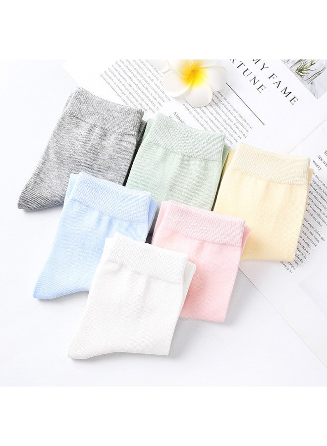 LANG SHA Langsha Women's Socks, Pure Cotton, Mid-calf, Spring And Summer, Black Long Socks, Ladies' Socks, Casual All-cotton Socks, Gift Box Set - Image 4