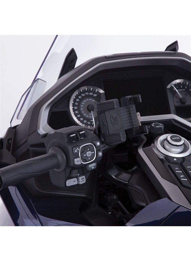 Ciro Goldstrike Smartphone Holder with Black Left Side Accessory Mount for Gold Wing - Image 2