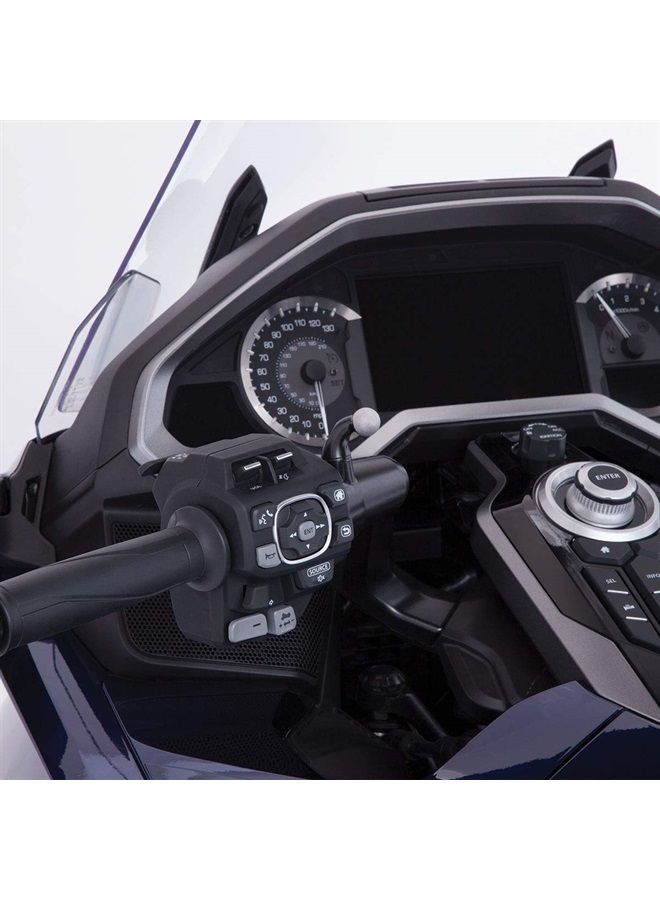 Ciro Goldstrike Smartphone Holder with Black Left Side Accessory Mount for Gold Wing - Image 3