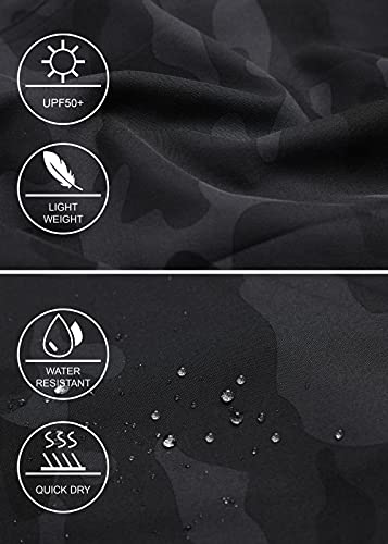 Libin Women's Camo Cargo Joggers Lightweight Quick Dry Hiking Pants Athletic Lounge Casual Travel, Camo Black XL - Image 5