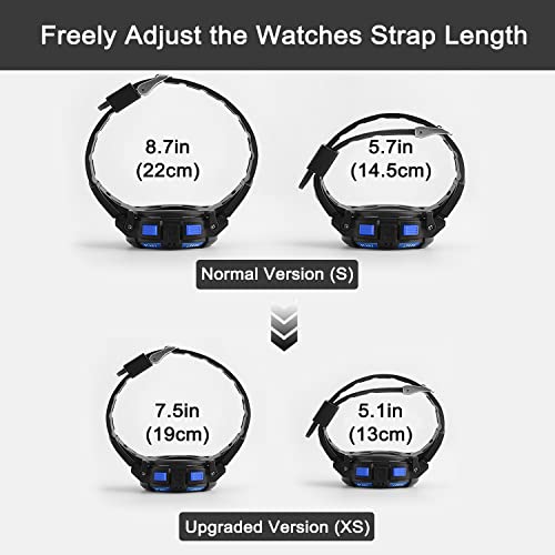 A ALPS Kids Watch,Boys Watch for 3-15 Year Old Boys,Digital Sport Outdoor Multifunctional Chronograph LED 50 M Waterproof Alarm Calendar Analog Watch for Children with Silicone Band,Kids Gift - Image 3