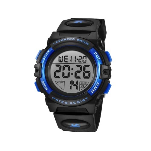 A ALPS Kids Watch,Boys Watch for 3-15 Year Old Boys,Digital Sport Outdoor Multifunctional Chronograph LED 50 M Waterproof Alarm Calendar Analog Watch for Children with Silicone Band,Kids Gift - Image 1