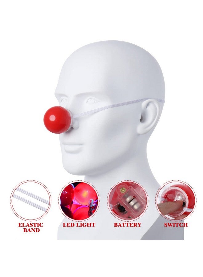 ستوبوك قطع من أنف المهرج المضيئة من STOBOK، أنف المهرج الأحمر الوامض لعيد الميلاد، زي الكرنفال، ملابس الحفلات التنكرية، دعائم الأنف - Image 3