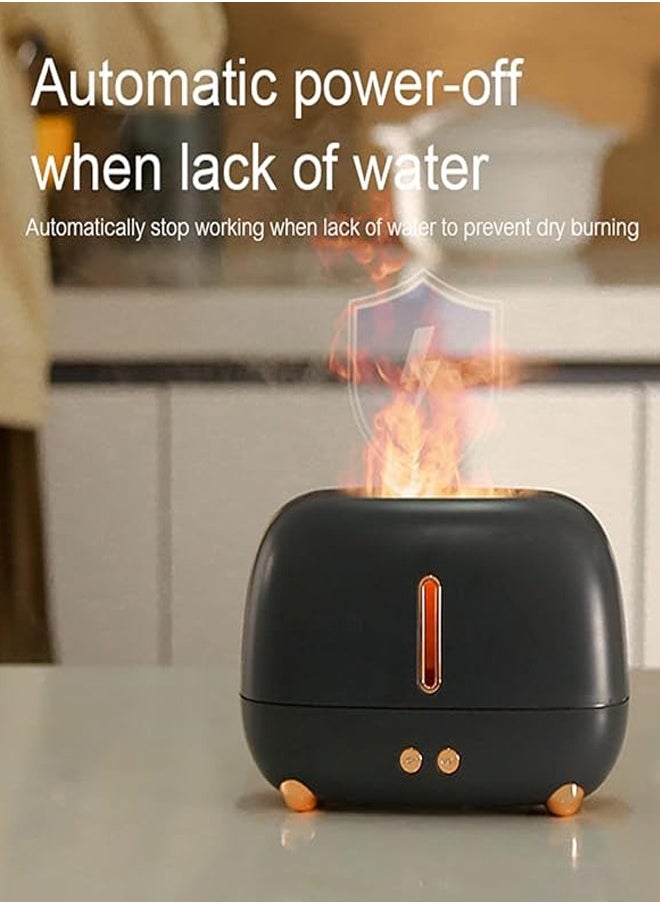 ZCM-HAPPY - Colourful Flame Humidifier with Night Lights-Aroma Diffuser, Air Purifier and Essential Oil Machine 180 ML - Image 1