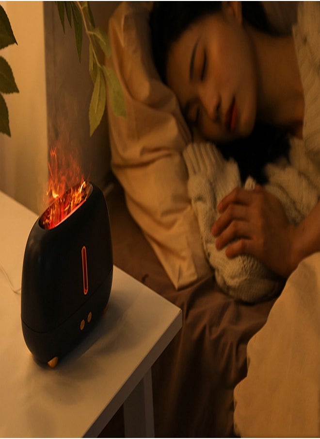 ZCM-HAPPY - Colourful Flame Humidifier with Night Lights-Aroma Diffuser, Air Purifier and Essential Oil Machine 180 ML - Image 1
