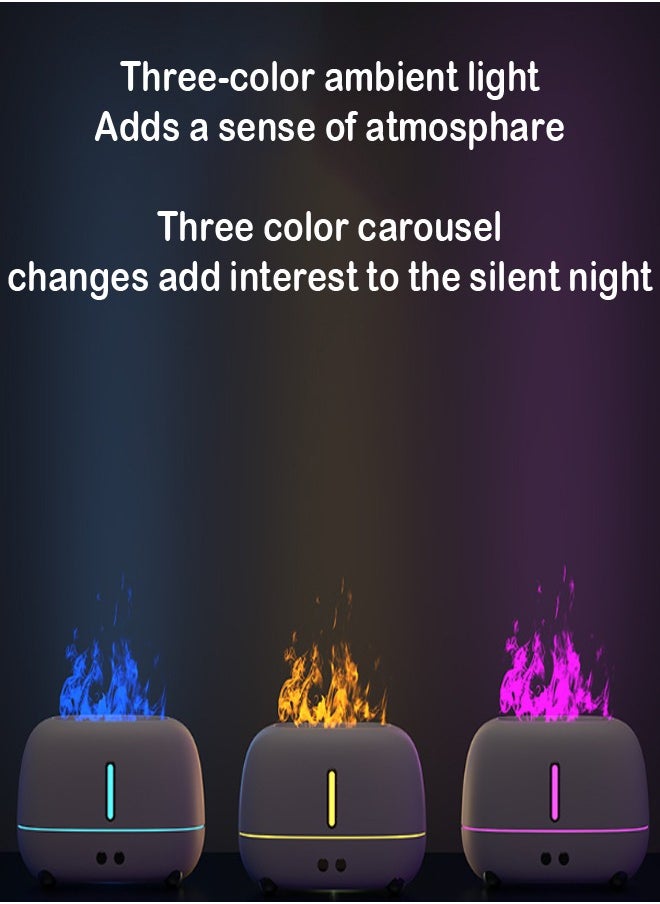 ZCM-HAPPY - Colourful Flame Humidifier with Night Lights-Aroma Diffuser, Air Purifier and Essential Oil Machine 180 ML - Image 1