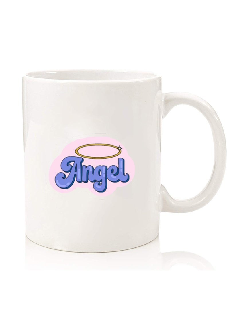 Theodor Premium Quality Two Sided Printed Coffee Mug Tea Cup For Home Office, Kids Men Women Angel - Image 1