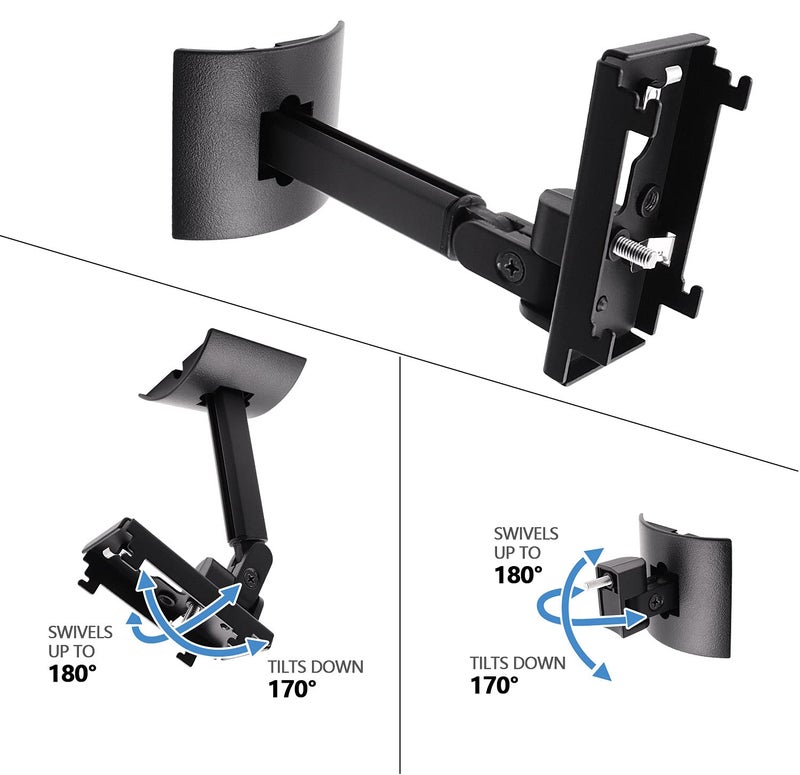 Tendodo UB-20 Series II Wall Mount Ceiling Bracket Stand for All Bose CineMate, Lifestyle, SoundTouch, Acoustimass, Cube Speakers Wall Bracket,Wall Mount Bracket for Bose Surround Speakers - Image 3