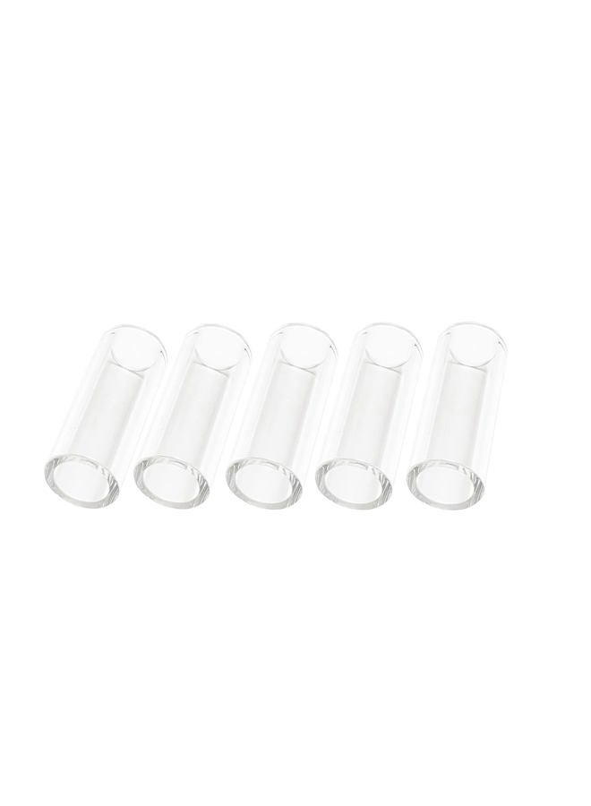 RIVERWELD 3P8GS Clear Quartz Nozzle 9/16" x 1-7/8" (14mmx47mm) Pyrex Glass TIG Cups for SR WP 17 18 26 TIG Welding Torches 5pk - Image 1