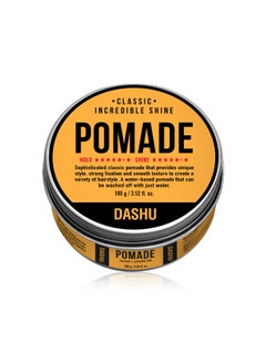 Dashu DASHU Classic Incredible Shine Pomade 35oz  Strong Hold  High Shine for Hairstyling 