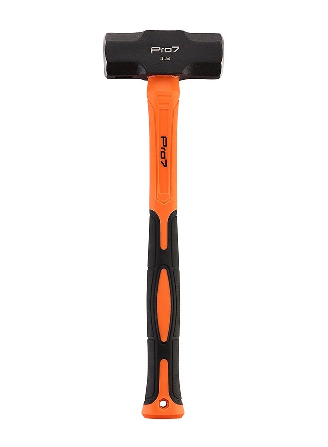 LAWAZIM Pro7 Engineer Hammer with Fiber Handle - 4lb - Club Hammer with Non-Slip Shock-Absorbing Handle - for Precision Striking Metalworking Construction Blacksmithing and Industrial Applications - Image 2