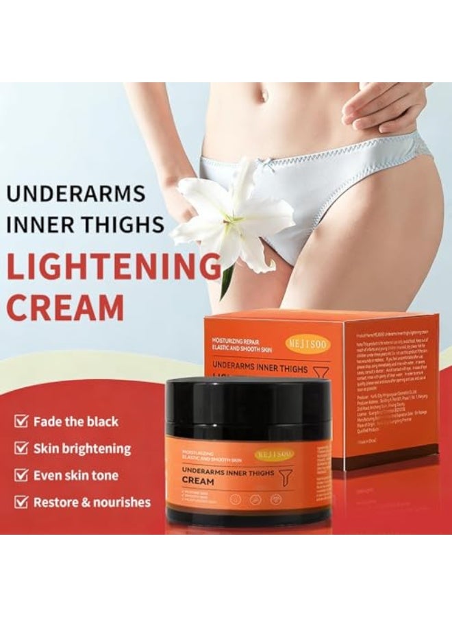 ميجيسو Underarm Brightening Cream, Intimate Dark Spot Remover for Body,Intimate Areas, Inner Thigh, Armpit, Dark Elbows and Knees, Bikini Areas, Private Parts, Dark Inner Thigh Remover, 4.94 OZ - Image 3