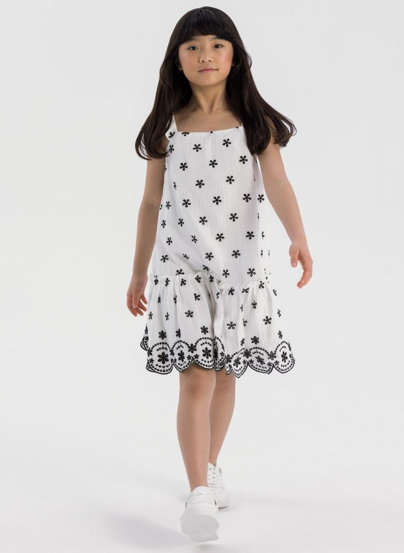 MINOTI Floral Eyelet Dress  - Image 4