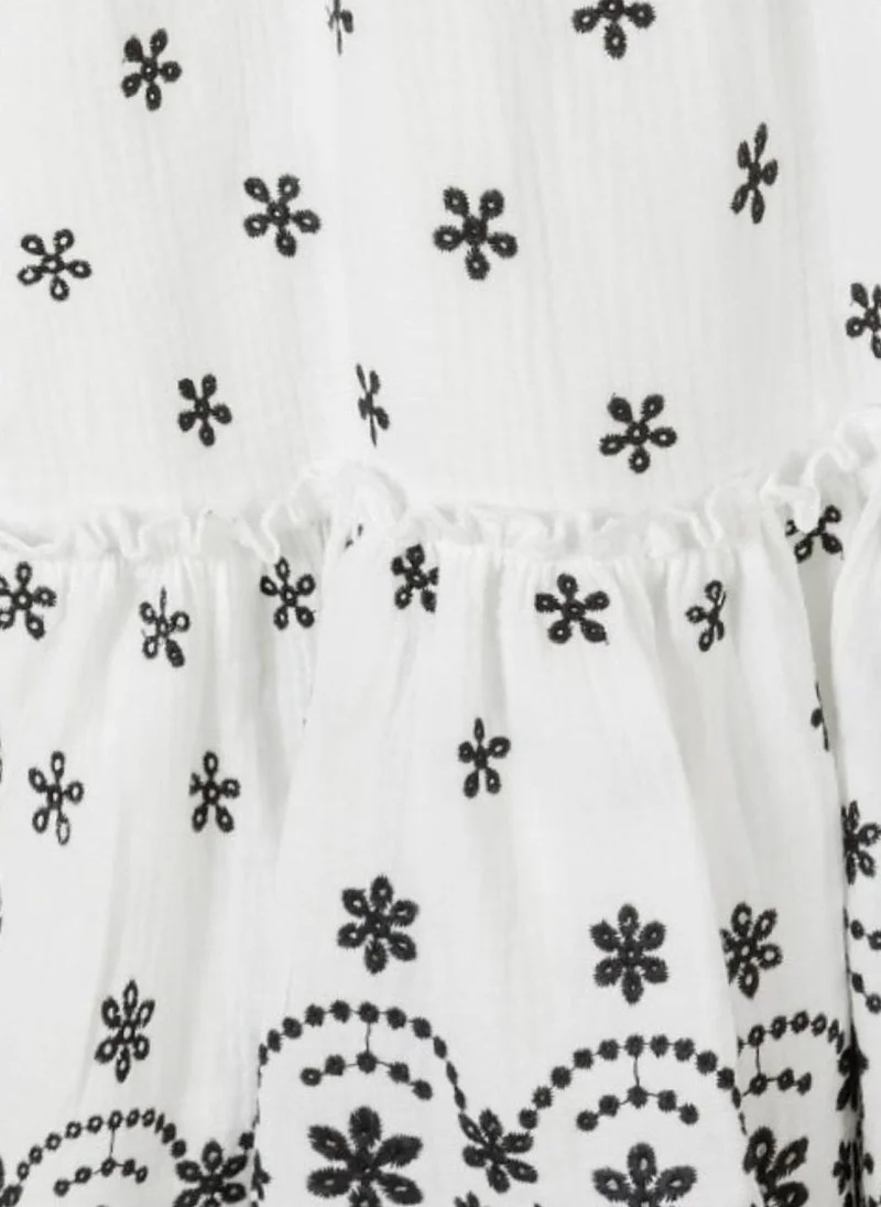 MINOTI Floral Eyelet Dress