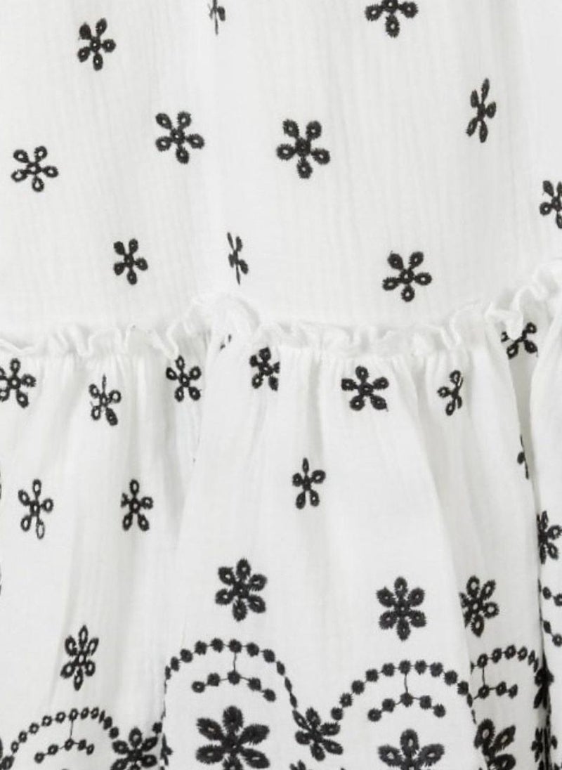 MINOTI Floral Eyelet Dress  - Image 3