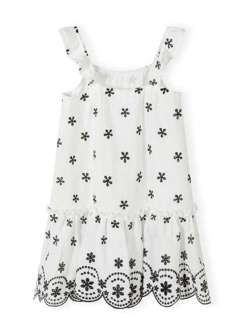 مينوتي Baby Embroidered Shoulder Strap Dress