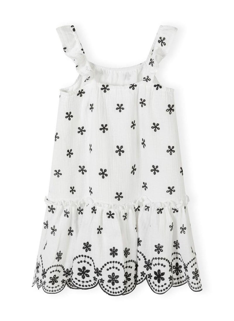 MINOTI Floral Eyelet Dress  - Image 2