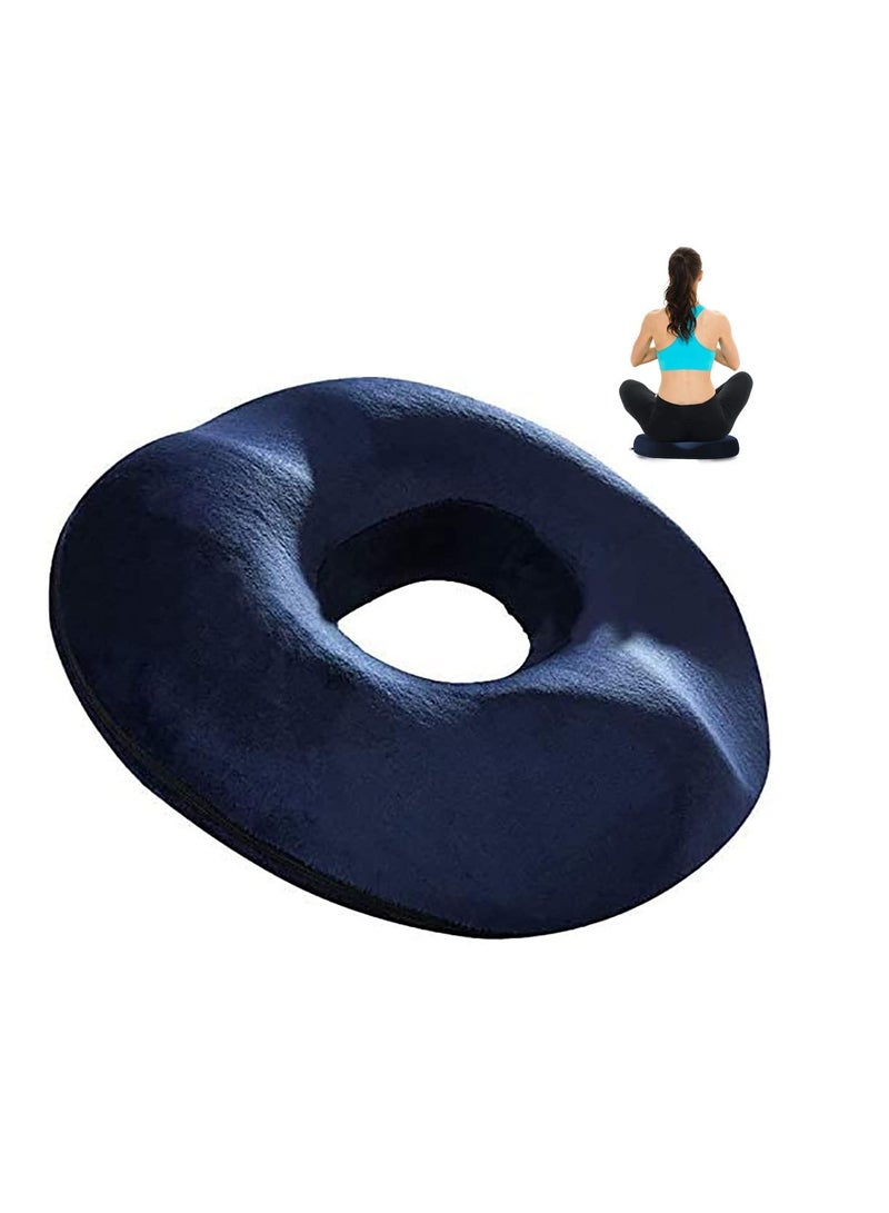 Shaping Message Seat Cushion Memory Foam Pillow Sofa Office Chair Pad Cushion(navy Blue)  - Image 5