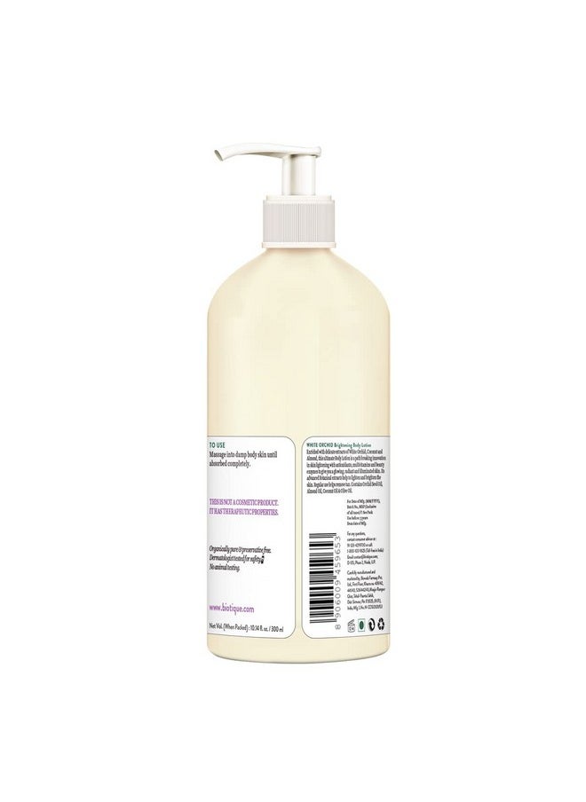 Biotique White Orchid Brightening Body Lotion For Extra Brightening & Radiance 300Ml  - Image 2