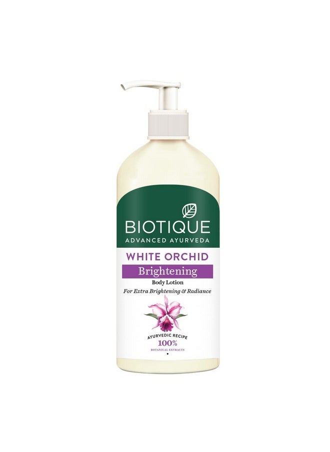 Biotique White Orchid Brightening Body Lotion For Extra Brightening & Radiance 300Ml  - Image 1