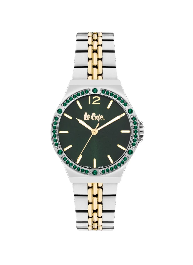 لي كوبر Women's Watch, Analog Display and Metal Strap - LC07969.270, Silver