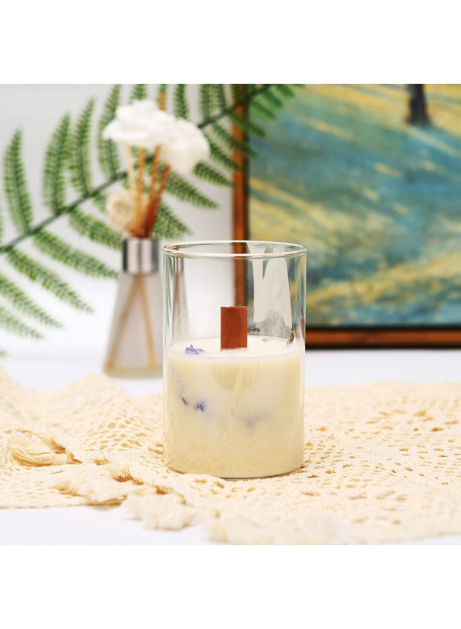 NOOR Crackling Wooden Wicks for Candles - Pack of 50 Pcs 5.1 x 0.5 inch Wood Wicks with Metal Sustainers, EVA Stickers and Warning Labels - Eco-Friendly Wooden Candle Wick - Image 5