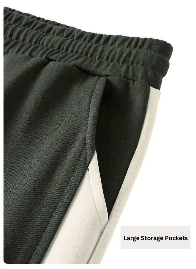 Mei Stylish - Unisex Men's Womens Side Hem Split Straight Long Bottom Pant - Image 1
